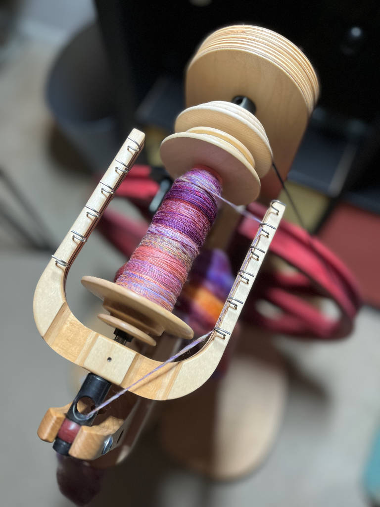Colorful yarn.
