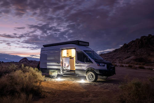 Van life at dusk