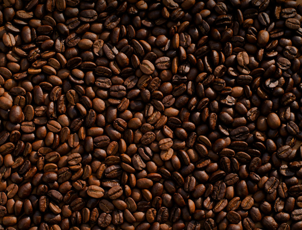 Coffee beans roasting
